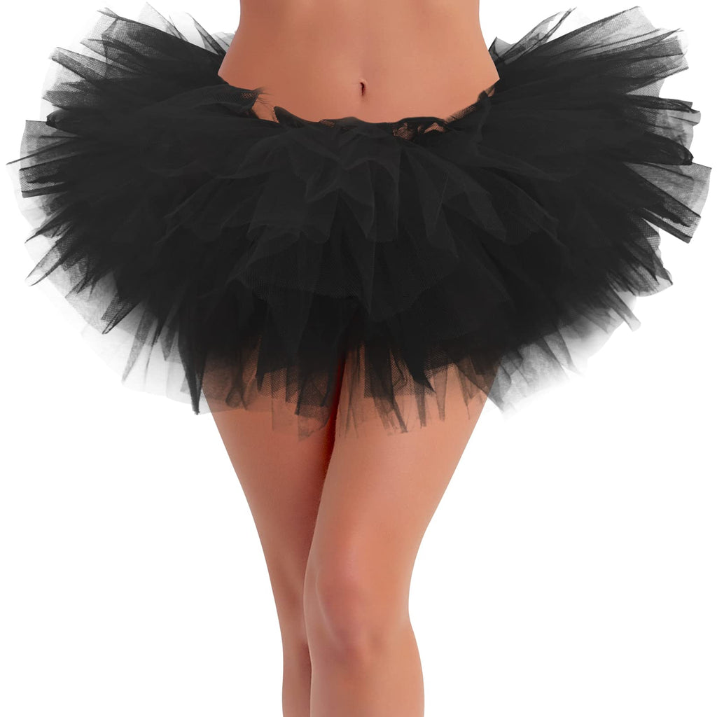 Sarfel Tutus for Women 5 Layered Adult Tutu Skirts for Women Fluffy Skirt