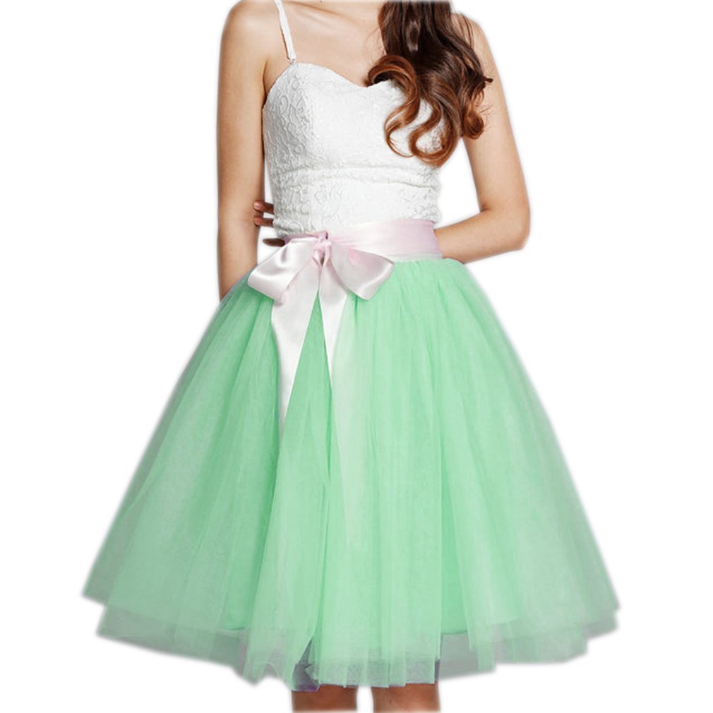 EllieHouse Womens Short Tutu Tulle Skirt with Sash PC06
