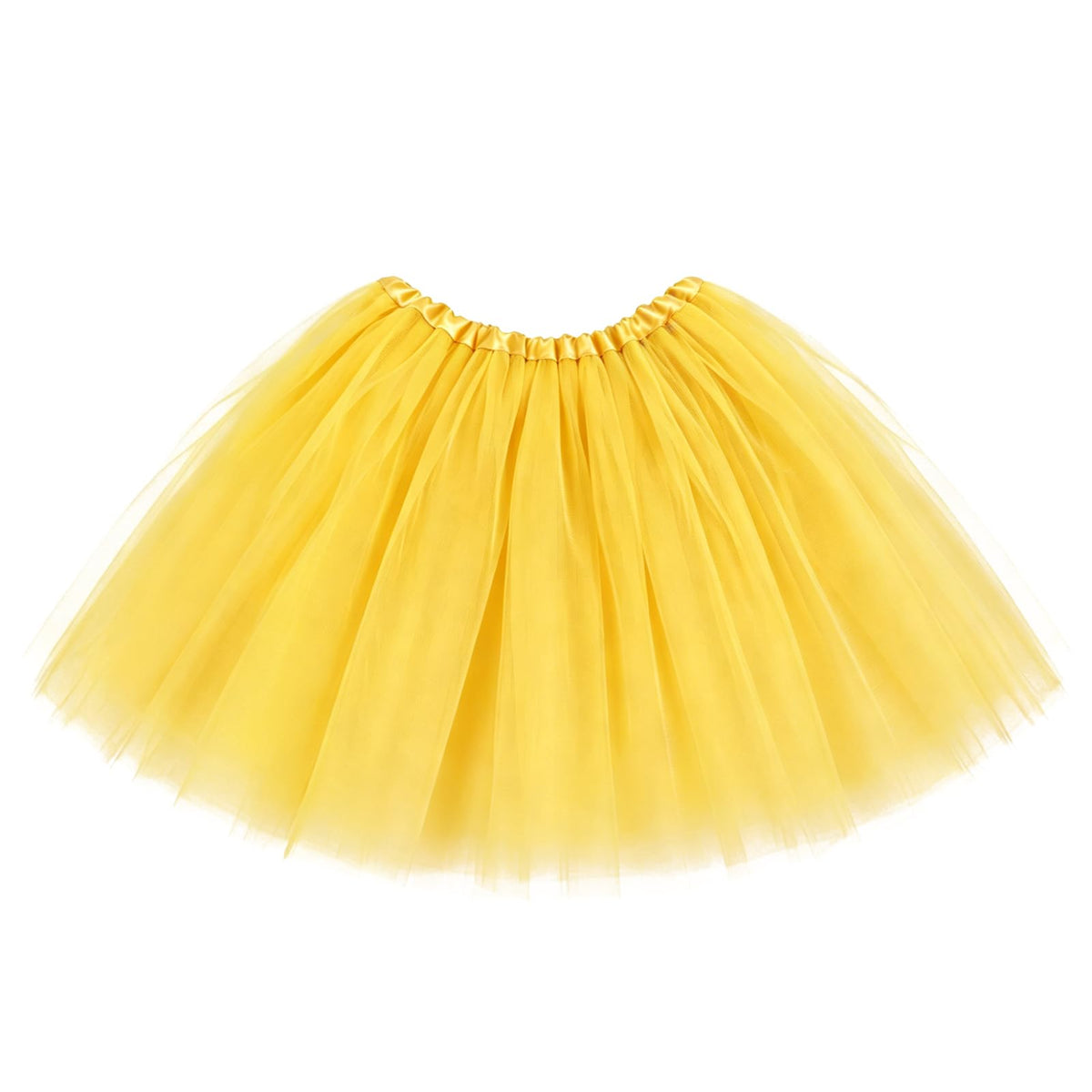 Tutu Skirts for Women Adults 5 Layers Fluffy Elastic Tulle Skirt Halloween 80s Running Party Dance Costume