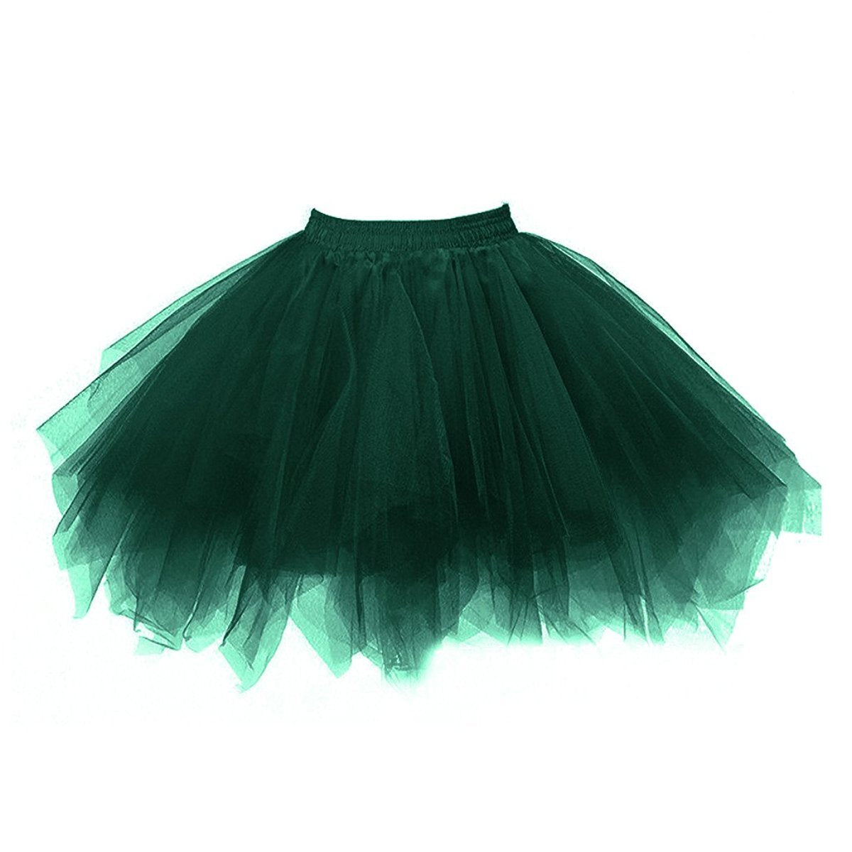 Honeystore Women's Short Vintage Ballet Bubble Puffy Tutu Petticoat Skirt