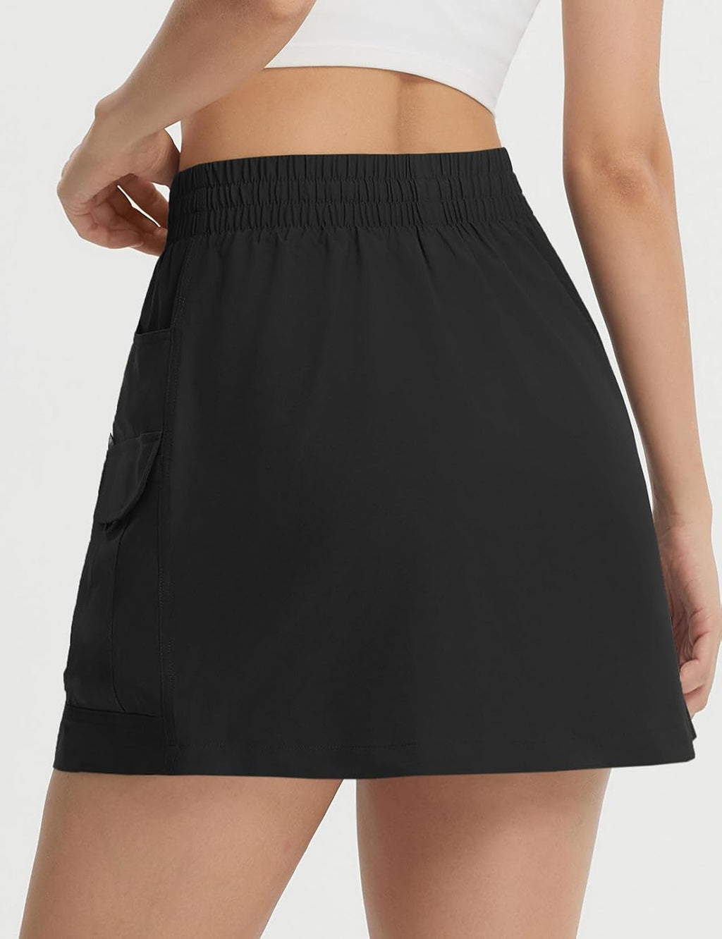 baleaf Women's 15" Cargo Water Resistant Skort Skirt with 6 Pockets