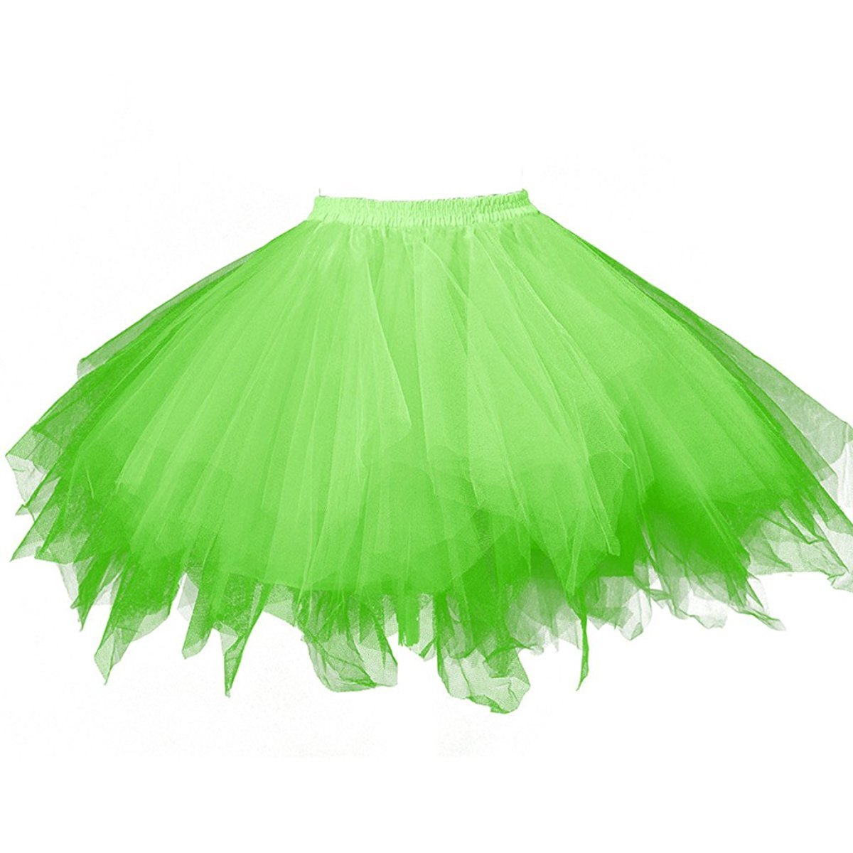 Honeystore Women's Short Vintage Ballet Bubble Puffy Tutu Petticoat Skirt