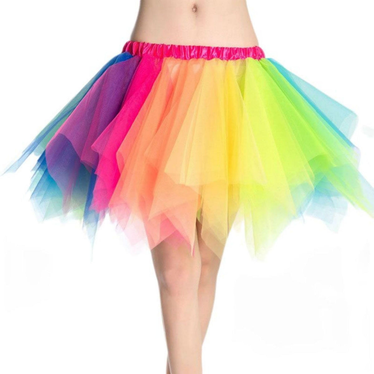 Honeystore Women's Short Vintage Ballet Bubble Puffy Tutu Petticoat Skirt