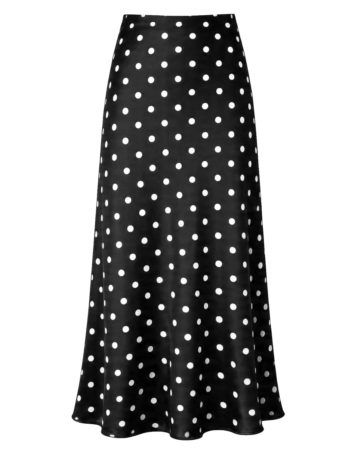 Outoshe Women's Satin High Waisted Maxi Skirts A Line Silk Long Skirt