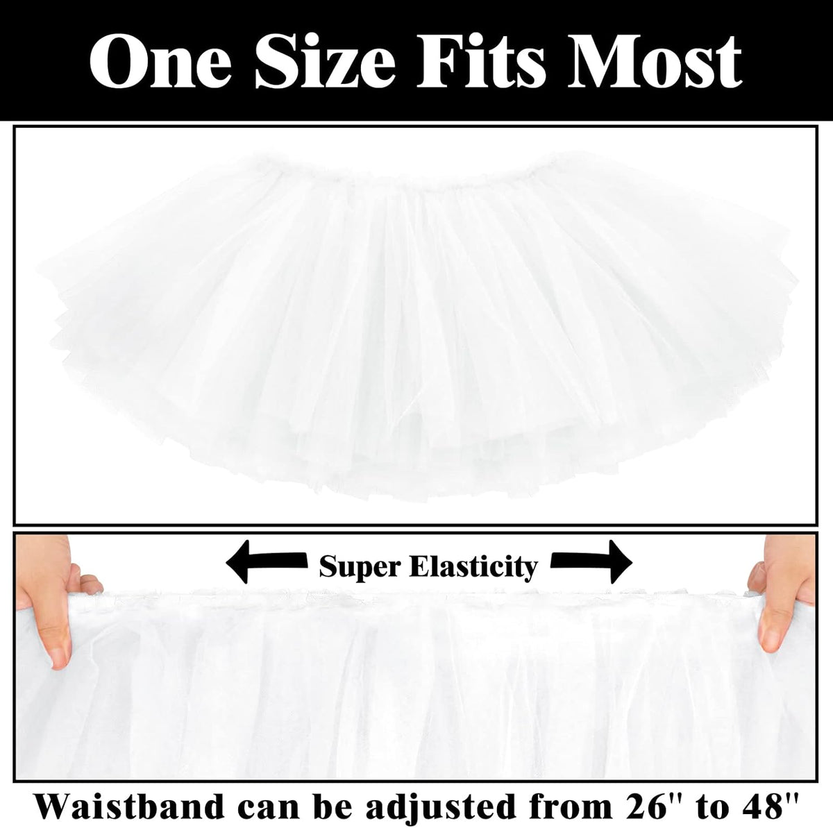 Sarfel Tutus for Women 5 Layered Adult Tutu Skirts for Women Fluffy Skirt