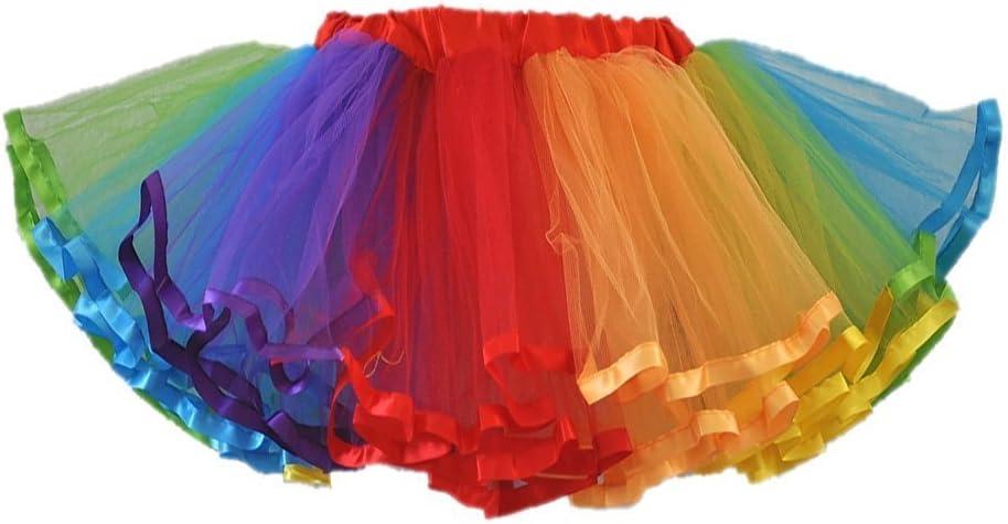 Honeystore Women's Short Vintage Ballet Bubble Puffy Tutu Petticoat Skirt
