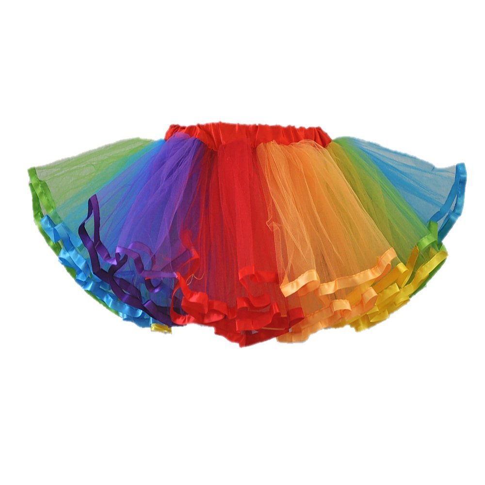 Honeystore Women's Short Vintage Ballet Bubble Puffy Tutu Petticoat Skirt