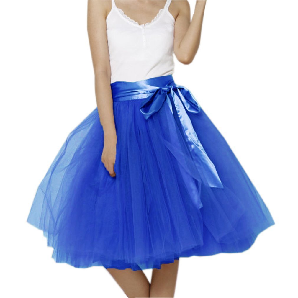 EllieHouse Womens Short Tutu Tulle Skirt with Sash PC06