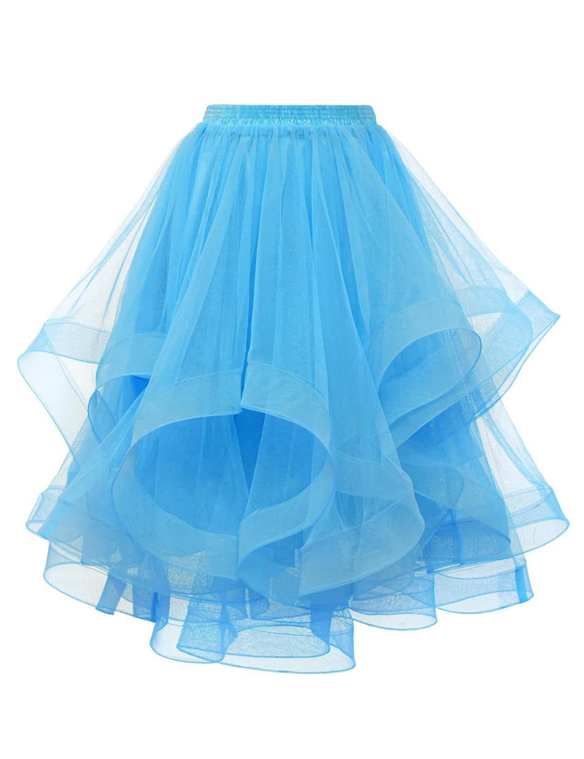 DRESSTELLS Tulle Skirts for Women, Long Puffy Layered Tutu Skirt