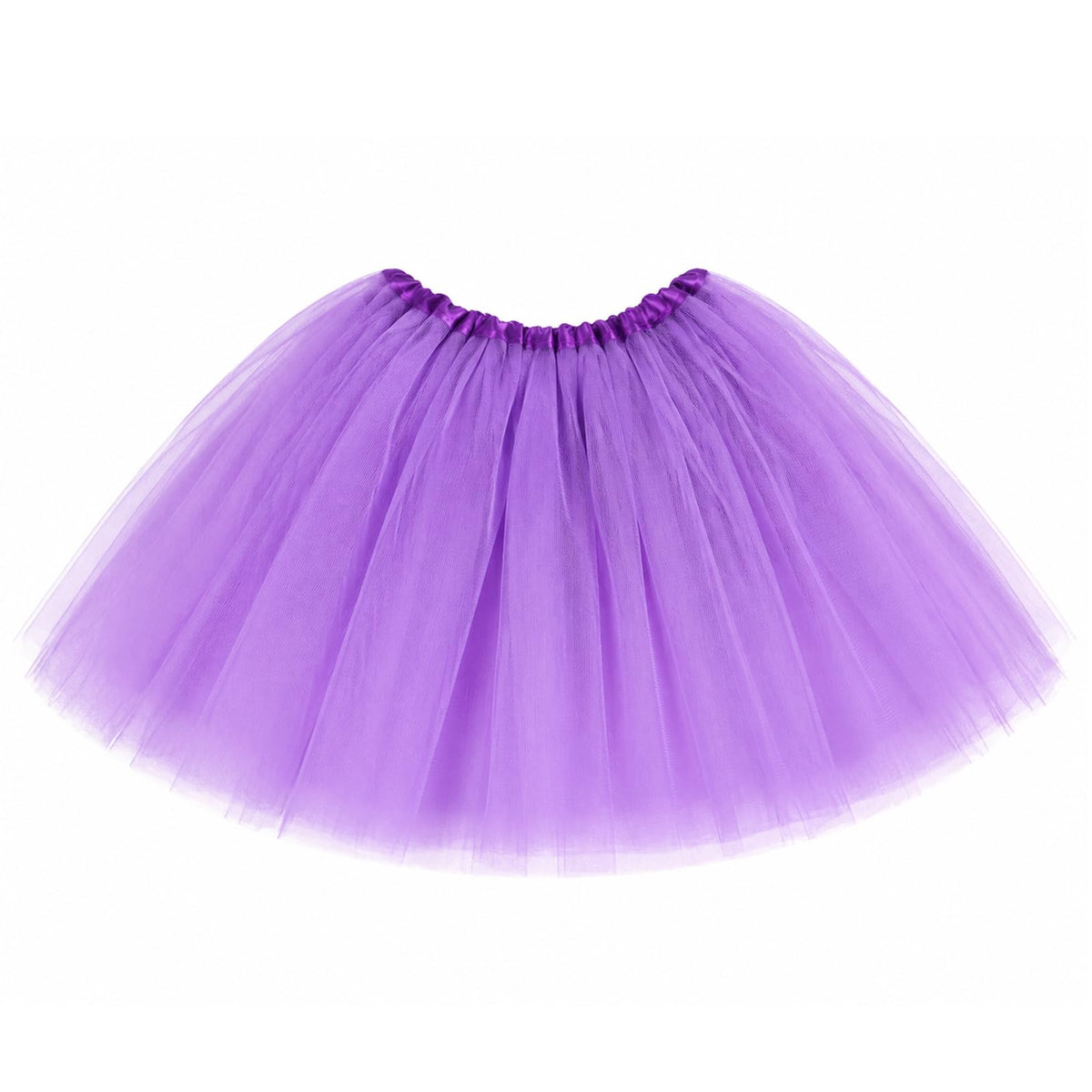 Tutu Skirts for Women Adults 5 Layers Fluffy Elastic Tulle Skirt Halloween 80s Running Party Dance Costume