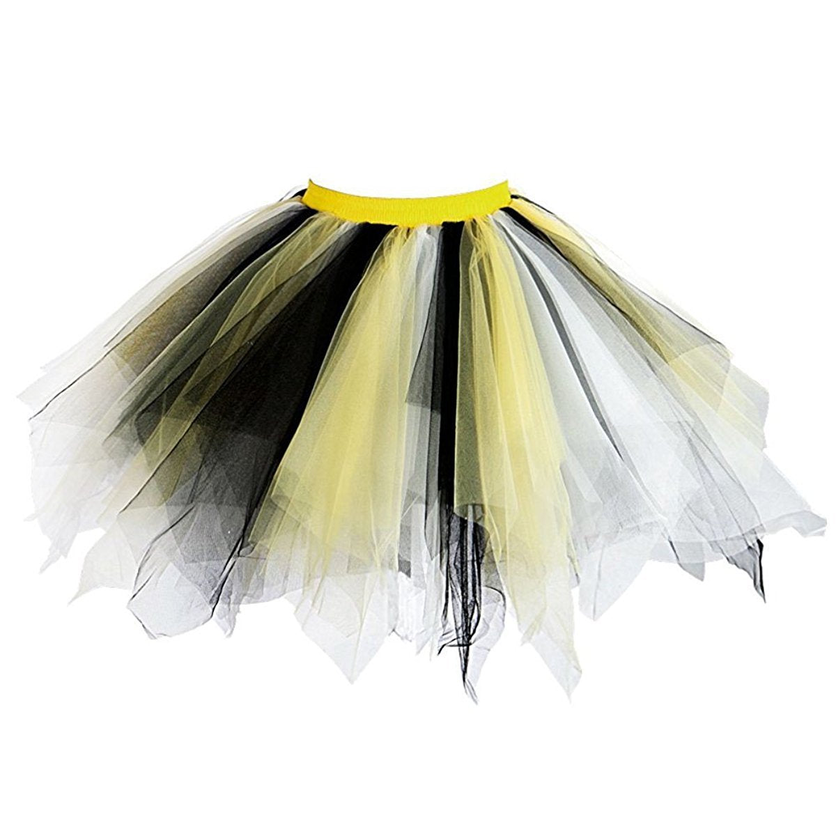 Honeystore Women's Short Vintage Ballet Bubble Puffy Tutu Petticoat Skirt