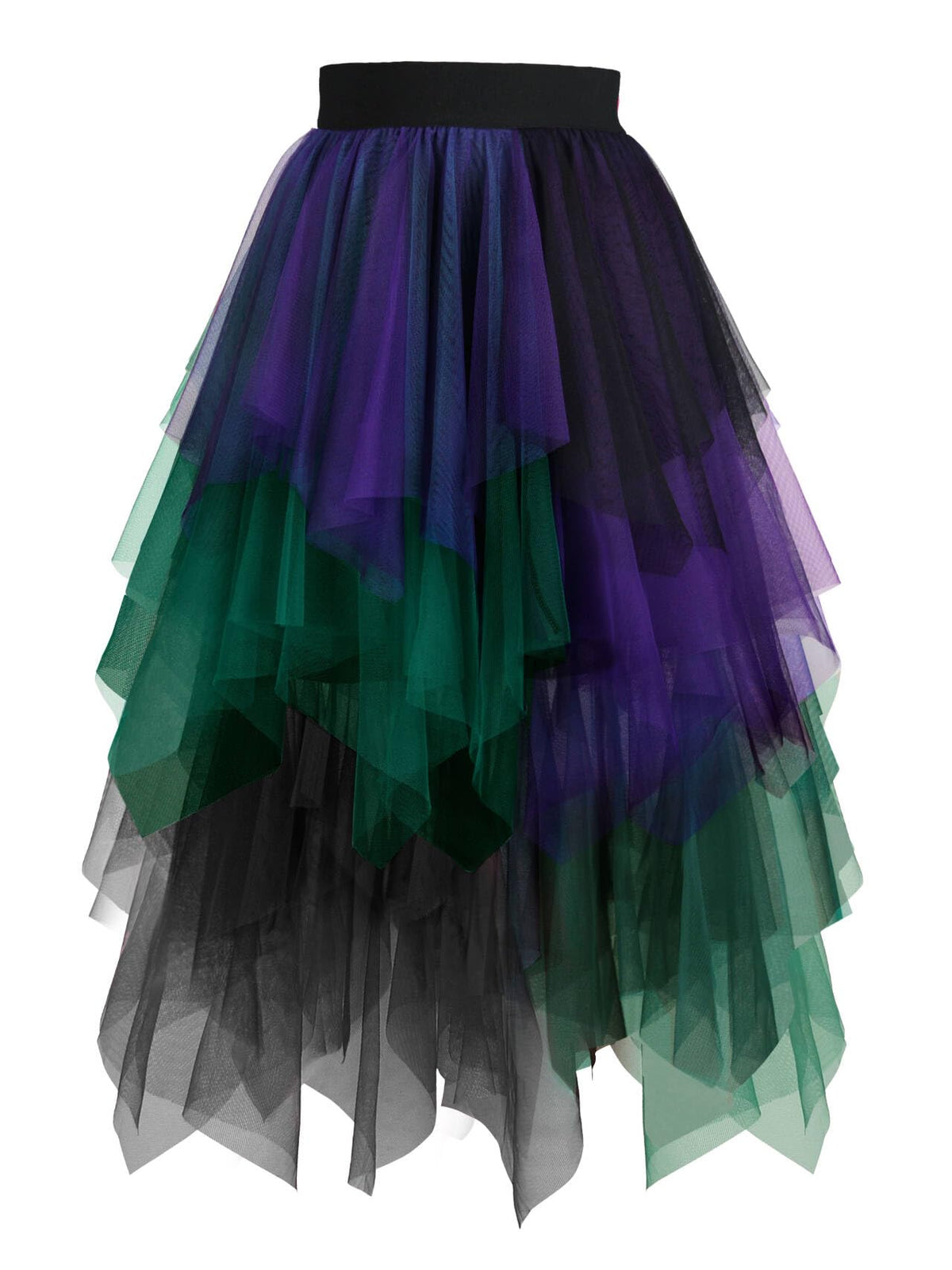 Hanpceirs Women's Tulle Skirts Layered Midi Skirt