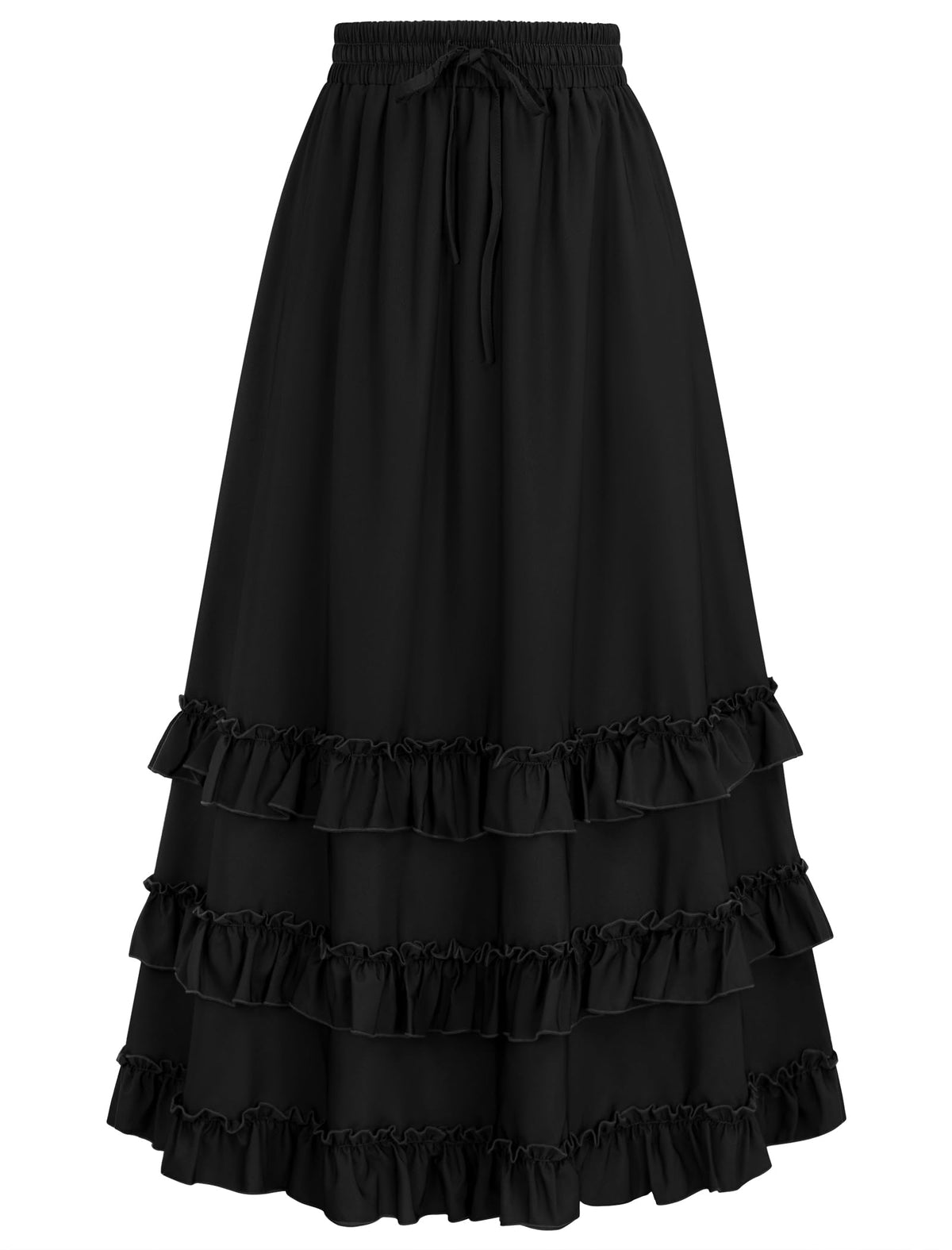 Arolina Women's Maxi Skirts Fall Flowy Ruffle Tiered Long Renaissance Skirt
