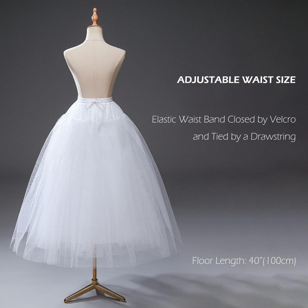 Hoopless Petticoat Crinoline Underskirt Slips for Wedding Dress MPT022