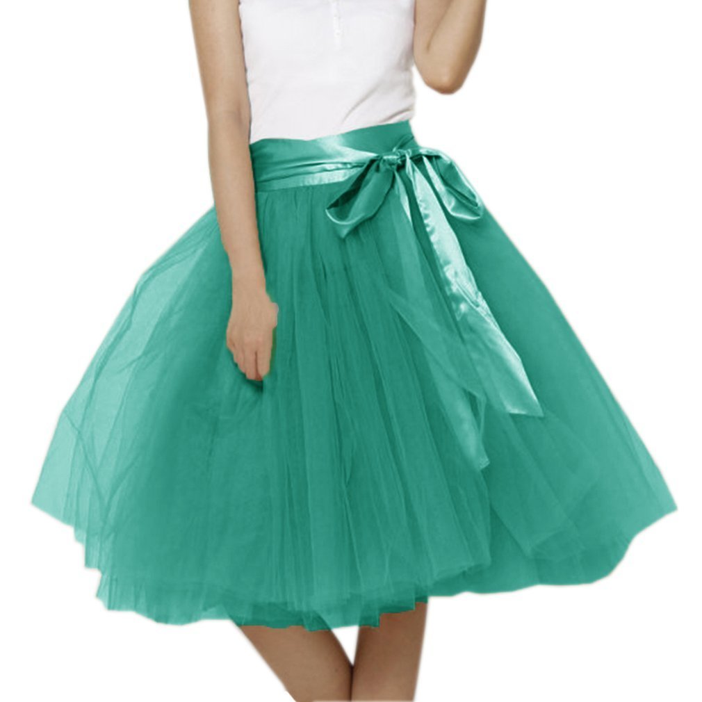 EllieHouse Womens Short Tutu Tulle Skirt with Sash PC06