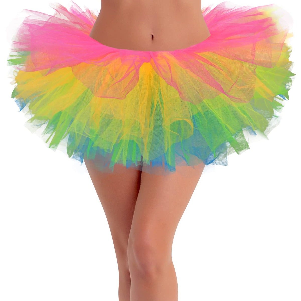 Sarfel Tutus for Women 5 Layered Adult Tutu Skirts for Women Fluffy Skirt