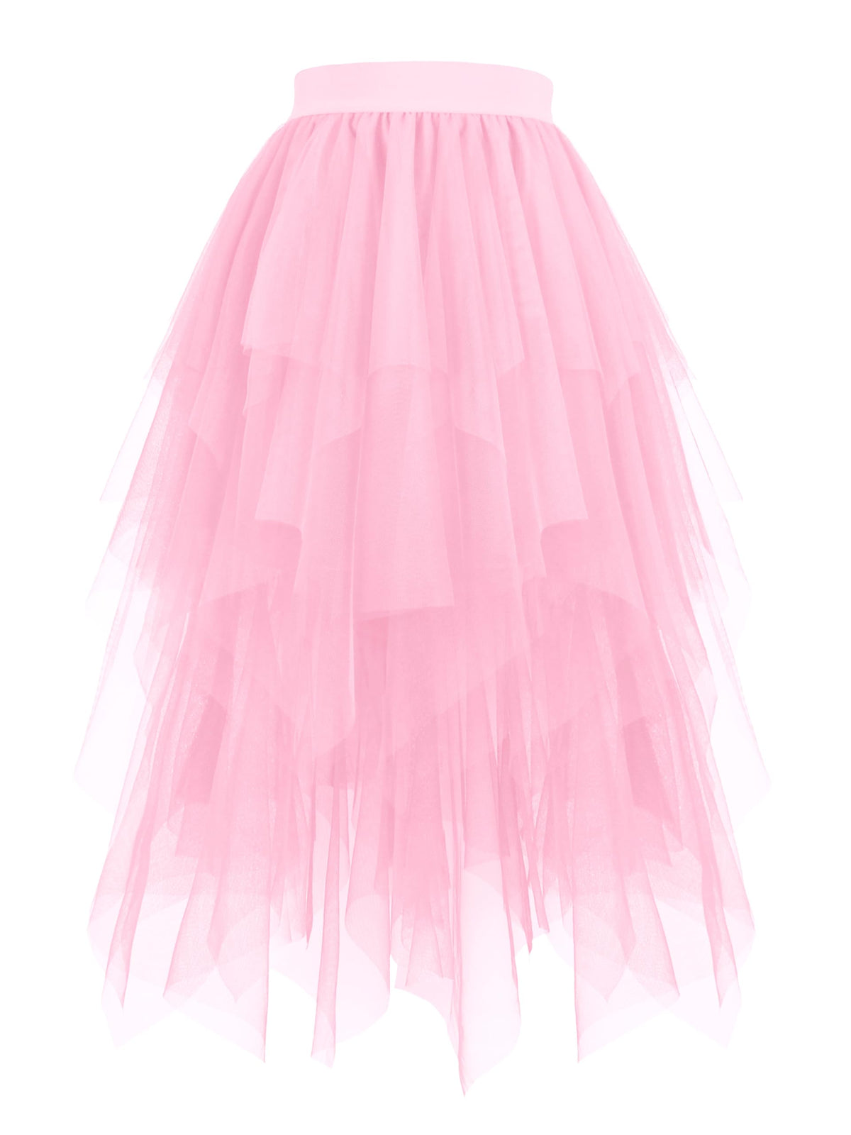 Hanpceirs Women's Tulle Skirts Layered Midi Skirt