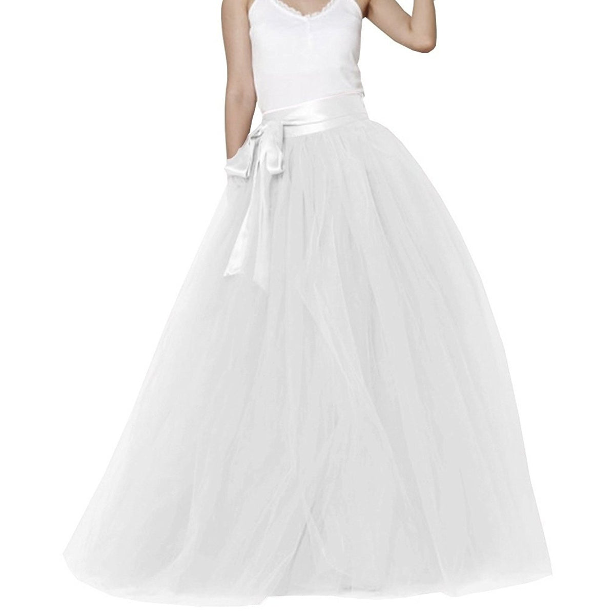 EllieHouse Womens Long Tutu Party Evening Tulle Skirt PC05