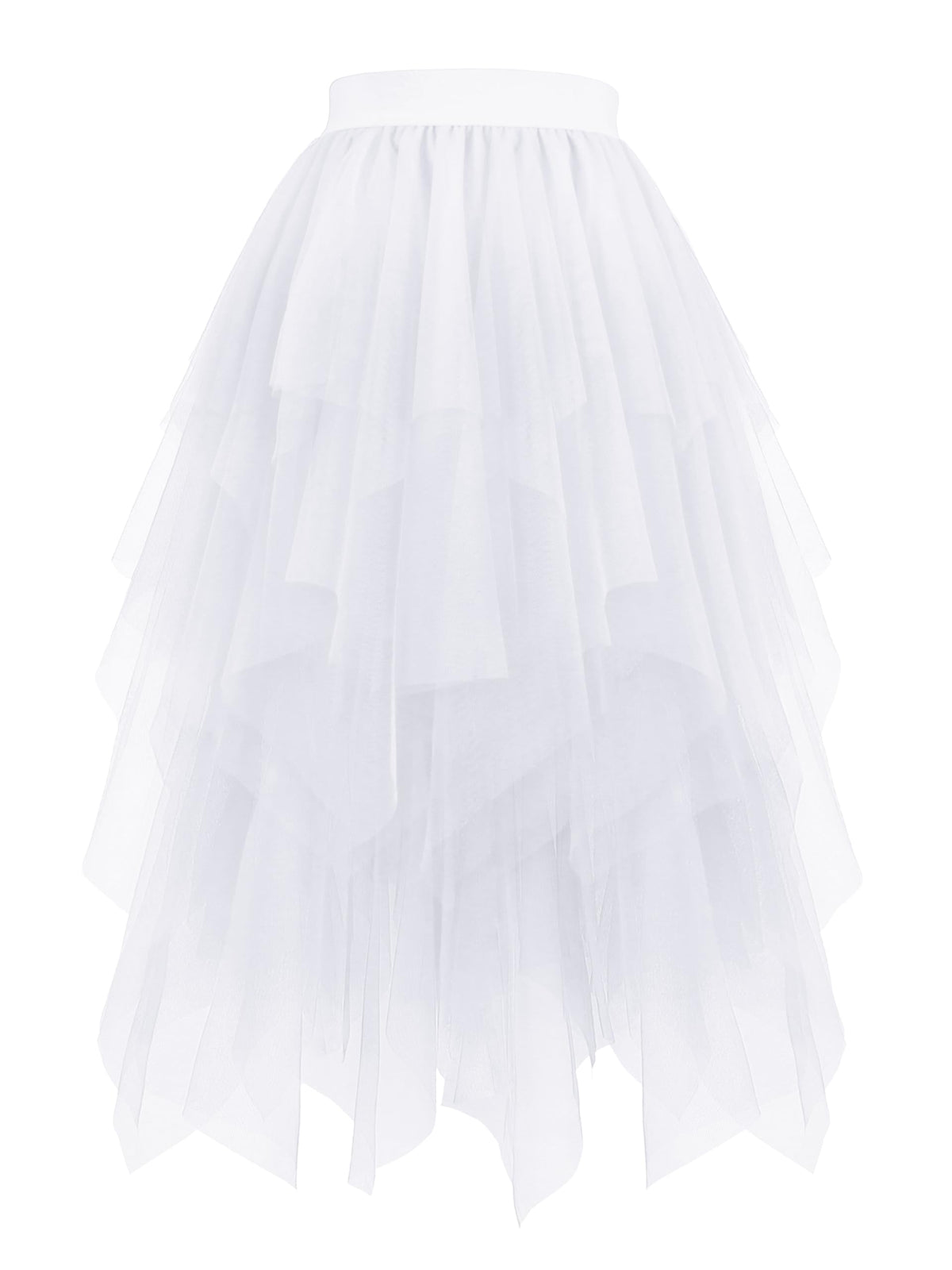 Hanpceirs Women's Tulle Skirts Layered Midi Skirt