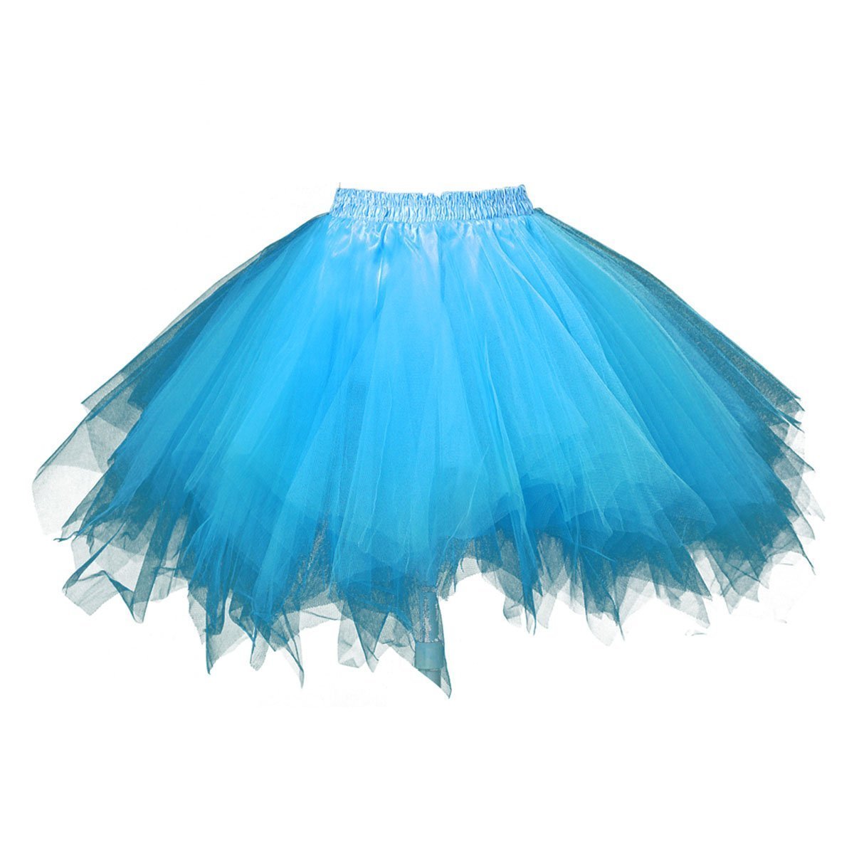 Honeystore Women's Short Vintage Ballet Bubble Puffy Tutu Petticoat Skirt