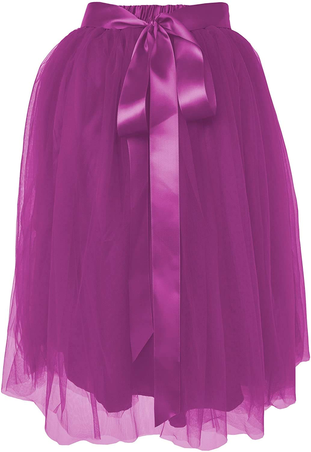 Dancina Women A-Line Tulle Skirt Tutu Knee Length