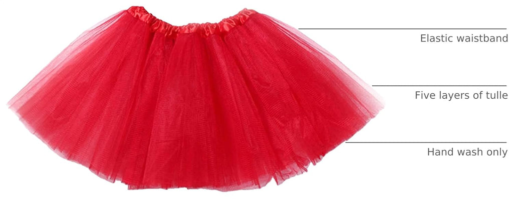 Tutus for Women 5 Layered Tutus Girl Teens Short Skirt Colorful Running Skirts Rave Costume Tutu Dance Skirt