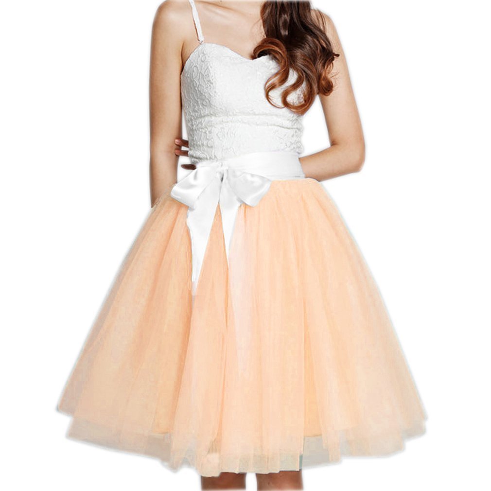 EllieHouse Womens Short Tutu Tulle Skirt with Sash PC06