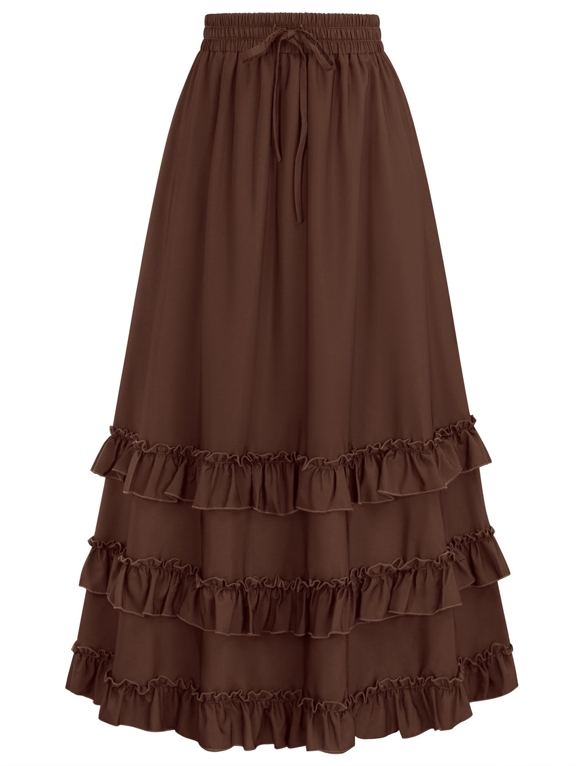 Arolina Women's Maxi Skirts Fall Flowy Ruffle Tiered Long Renaissance Skirt