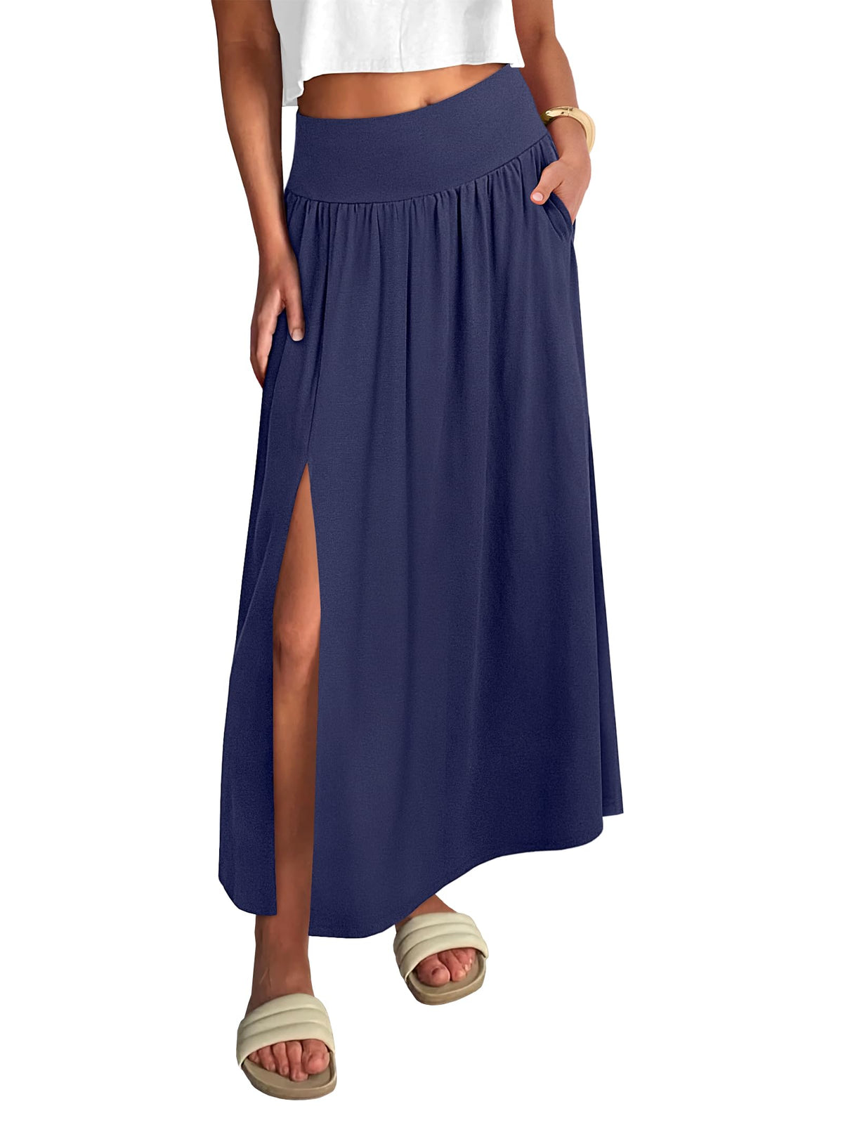 ANRABESS Women's Summer Boho Maxi Skirt