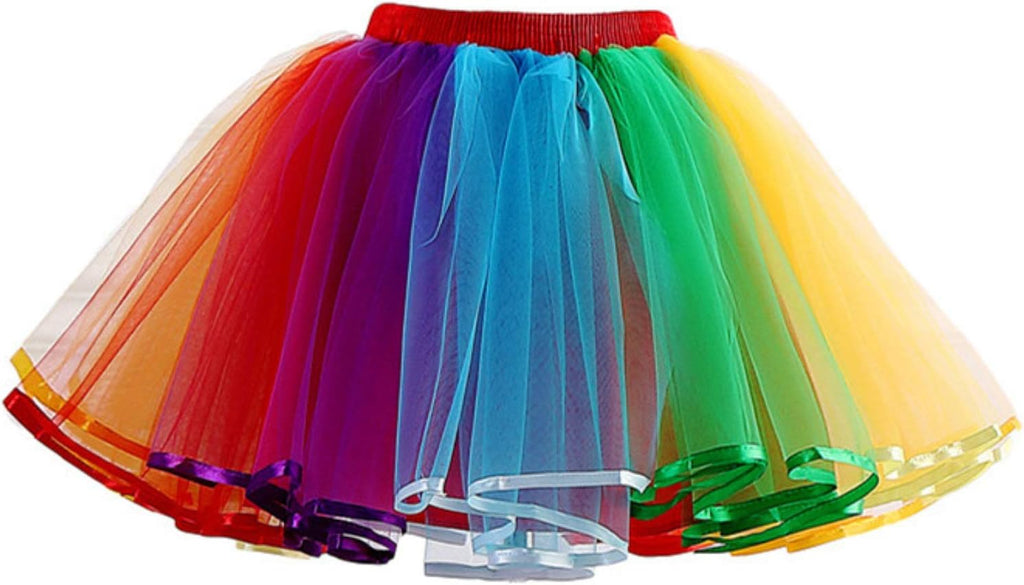 Honeystore Women's Short Vintage Ballet Bubble Puffy Tutu Petticoat Skirt