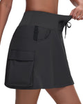 MIVEI Women's 16" 20" Hiking Cargo Skort Skirt - High Waisted Golf Dressy Casual Workout Sport Skirt with Liner Quick Dry