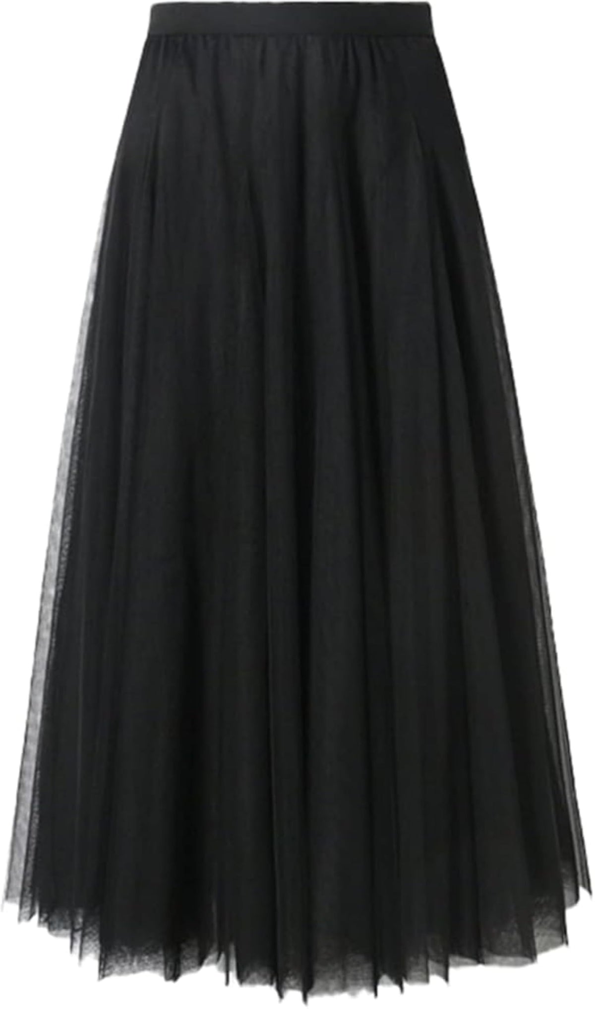 SANGTREE Women's Maxi Tulle Skirts A-Line Layered Long Mesh Flowy Skirt