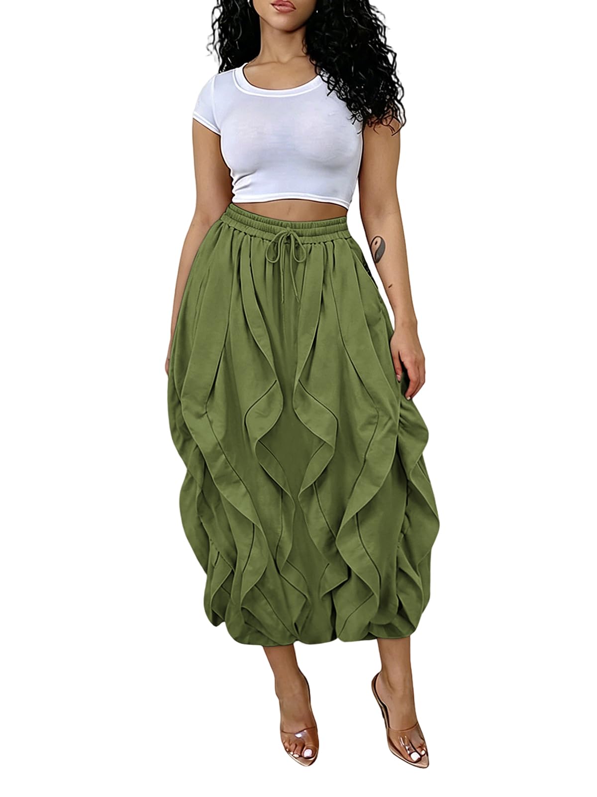 knowfashionstyle Cargo Skirts for Women Brunch Concert Going Out Outfits
