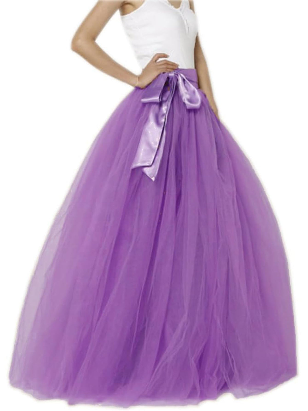EllieHouse Womens Long Tutu Party Evening Tulle Skirt PC05