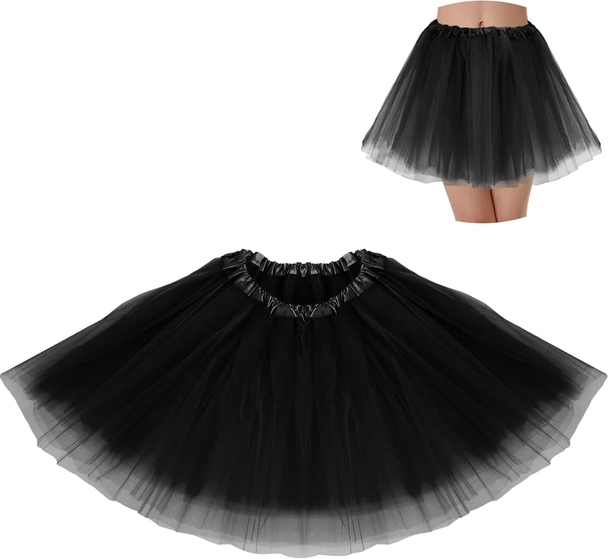 Tutus for Women Adult Tutu Tulle Skirts Costumes for Women 3 Layered Womens Tutu Skirts for Girls Teens Halloween Ballet