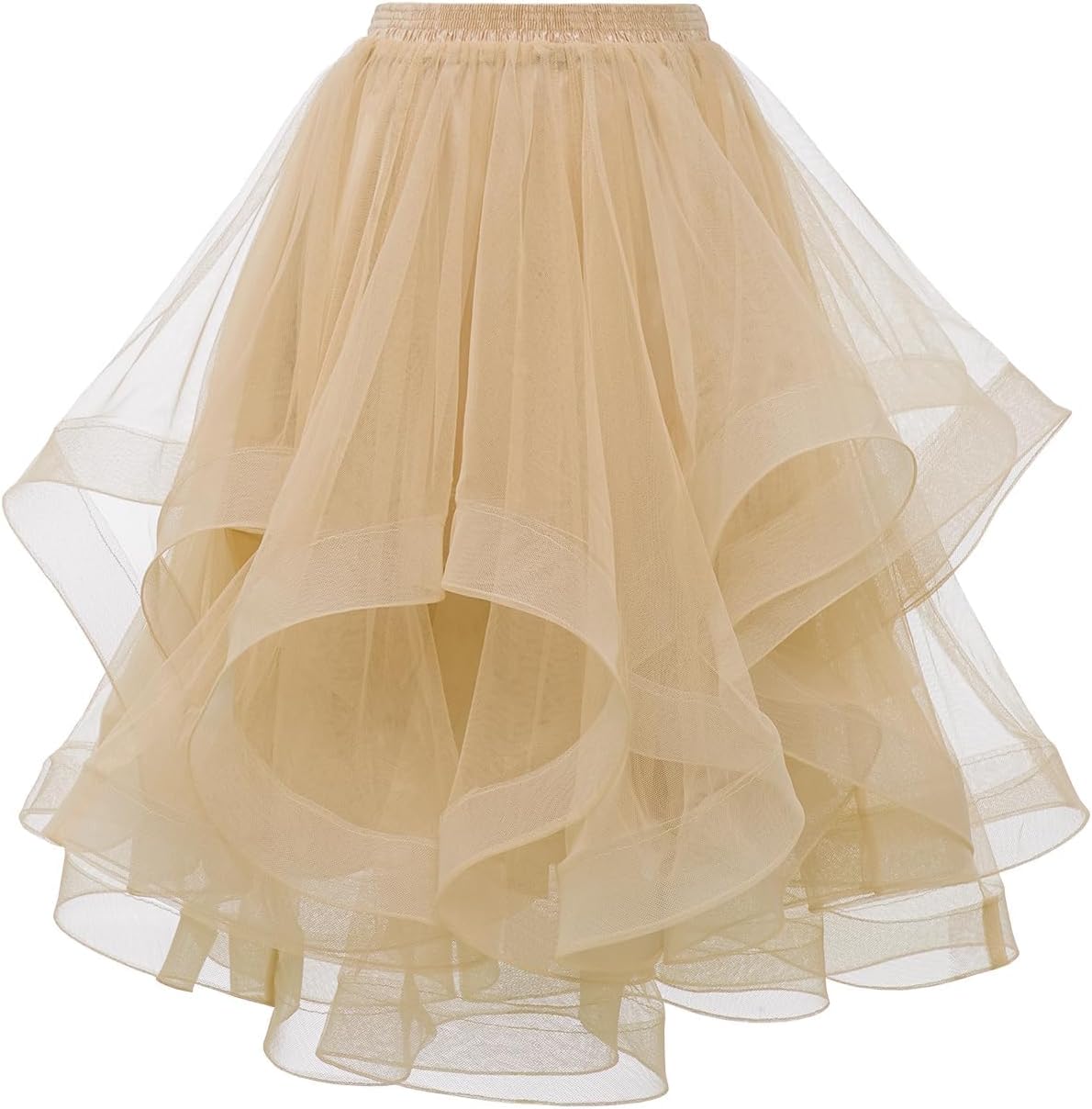 DRESSTELLS Tulle Skirts for Women, Long Puffy Layered Tutu Skirt