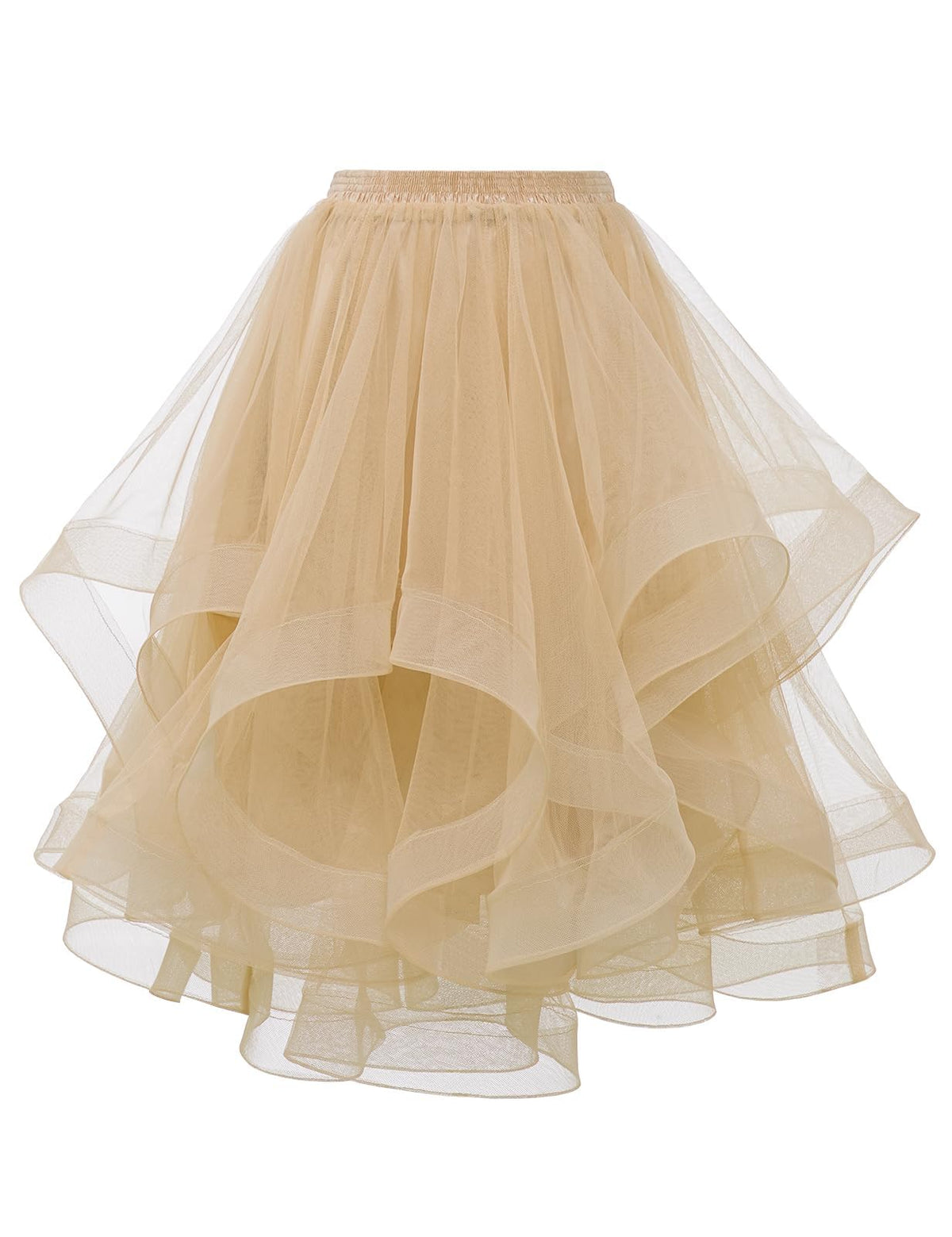 DRESSTELLS Tulle Skirts for Women, Long Puffy Layered Tutu Skirt