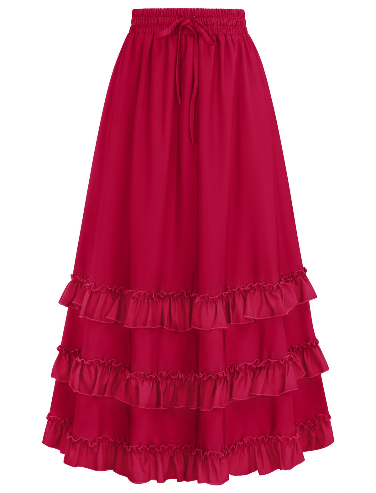 Arolina Women's Maxi Skirts Fall Flowy Ruffle Tiered Long Renaissance Skirt