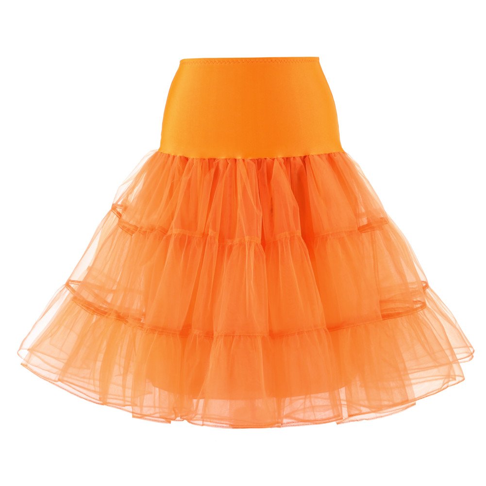 Women's 50s Vintage Petticoat Half Slip Tutu Underskirt 25.59" Crinoline Rockabilly