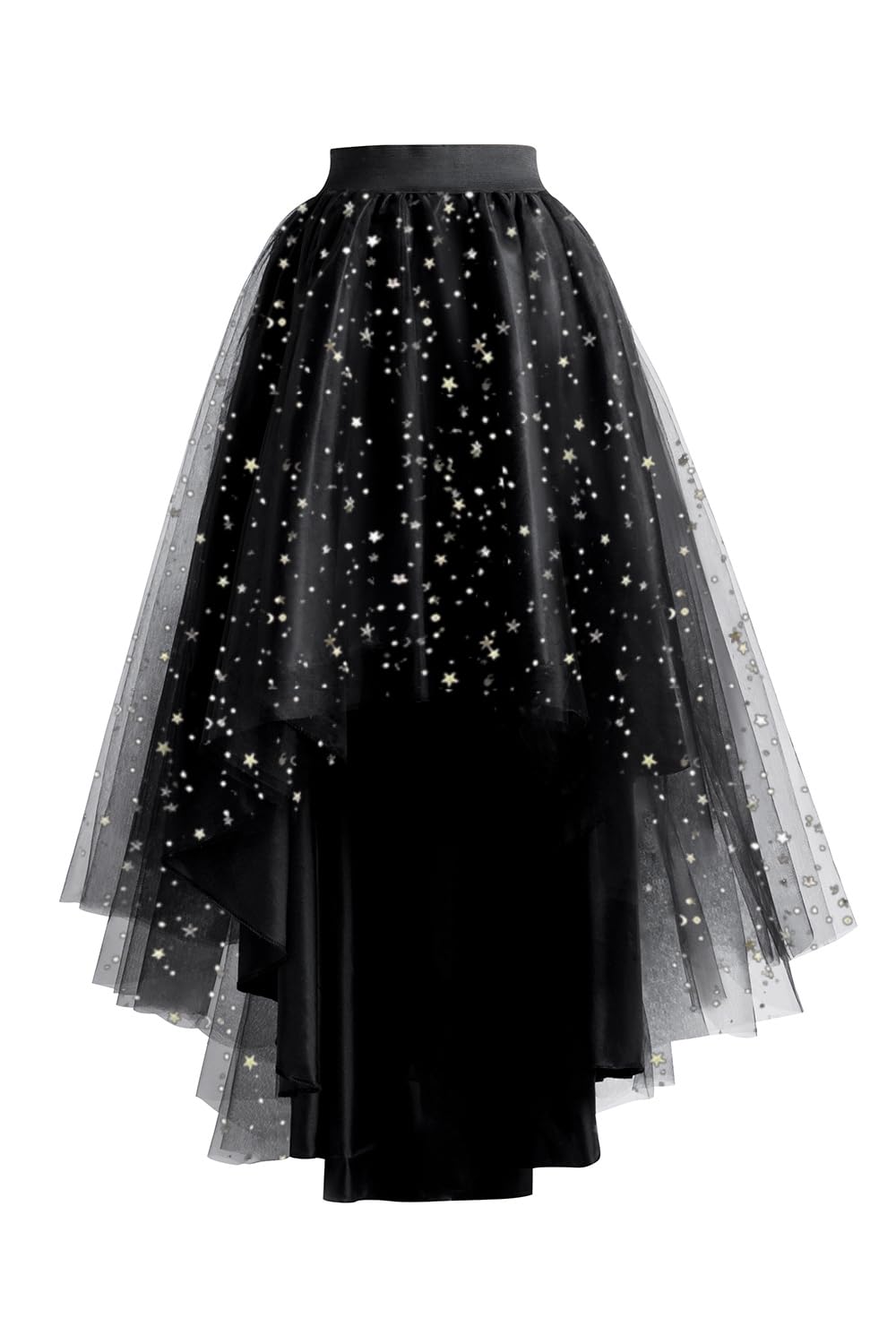 High Low Tulle Skirt for Women Lace up Wedding Party Prom Cocktail Mesh Long Tulle Skirt