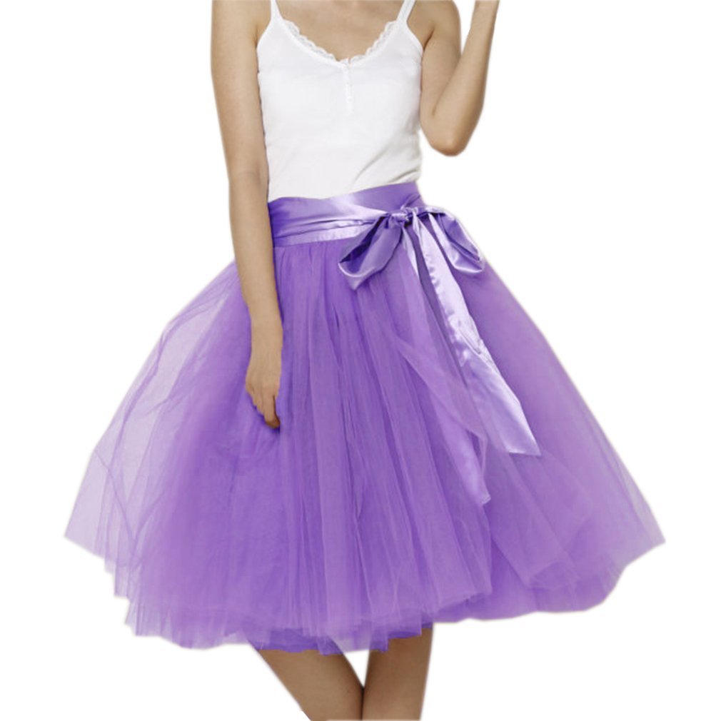 EllieHouse Womens Short Tutu Tulle Skirt with Sash PC06