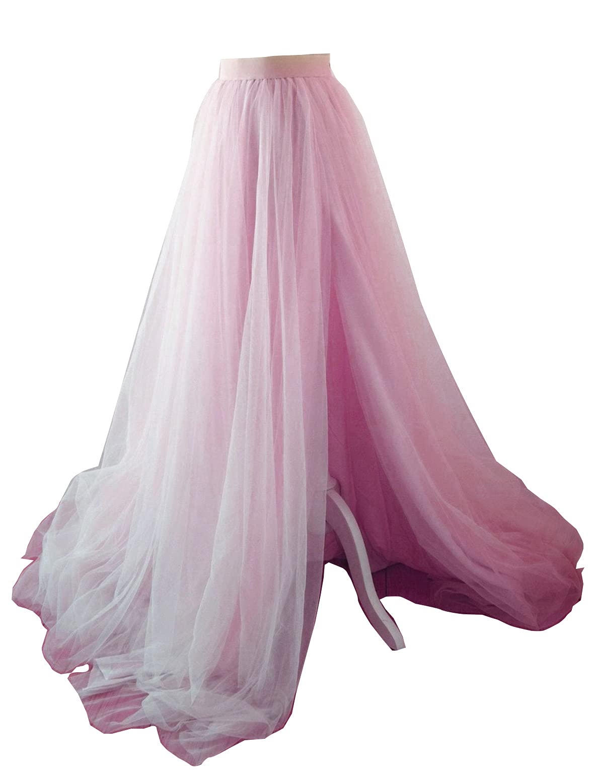 EllieHouse Adult Split Long Floor Prom Party Evening Tulle Skirt P61
