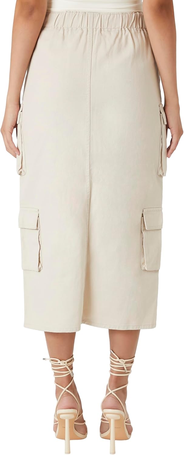 Forever 21 Women's Twill Cargo Maxi Skirt