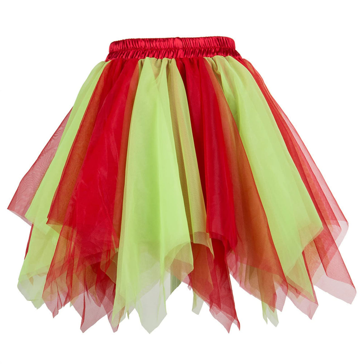 Honeystore Women's Short Vintage Ballet Bubble Puffy Tutu Petticoat Skirt