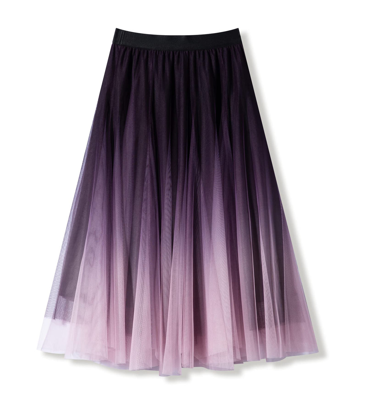 Women’s Tulle Skirts Midi Elastic High Waist Pleated Mesh Flowy A-Line Party Long Tutu Skirts…