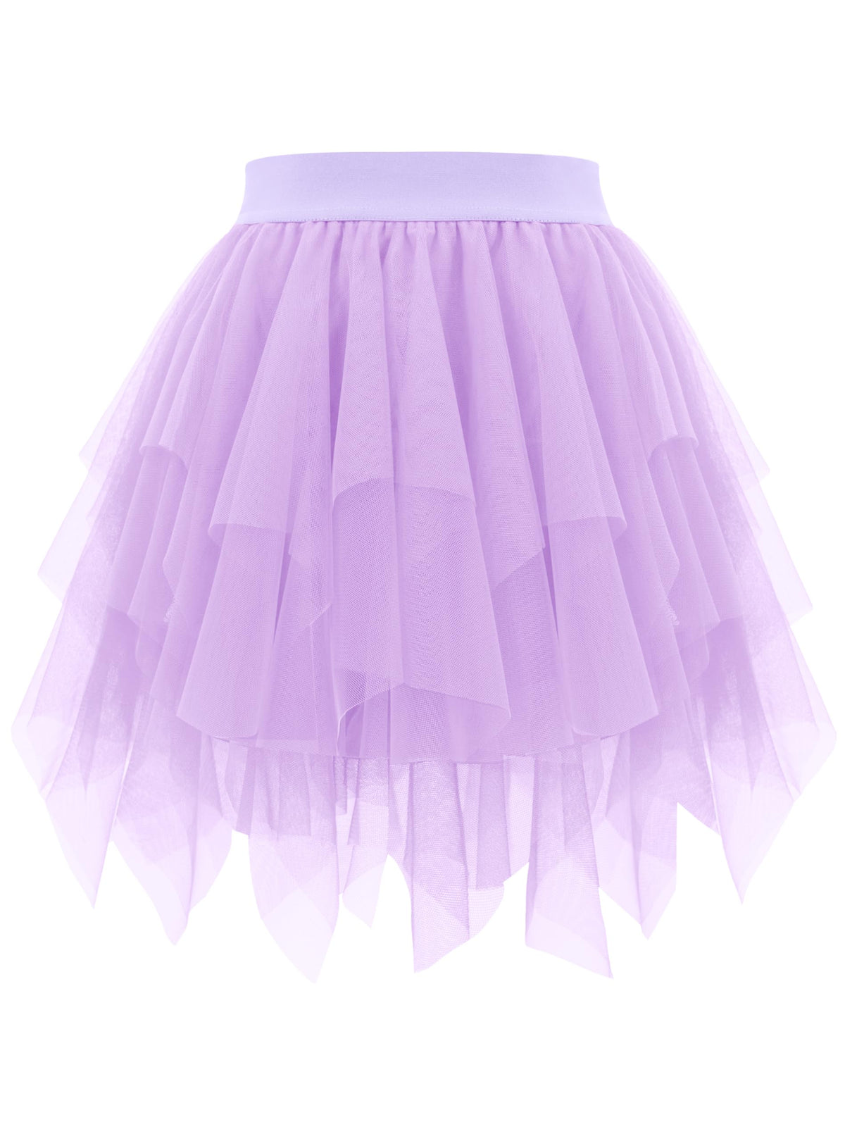 tagunop Womens Tulle Skirt Layered Fairy Irregular Tutu