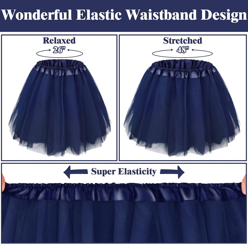 Tutu for Women Adults 5 Layered Tulle Skirt Halloween Tutu Skirts for Women 80S Tutu Adult Tutus Fluffy Skirt Running
