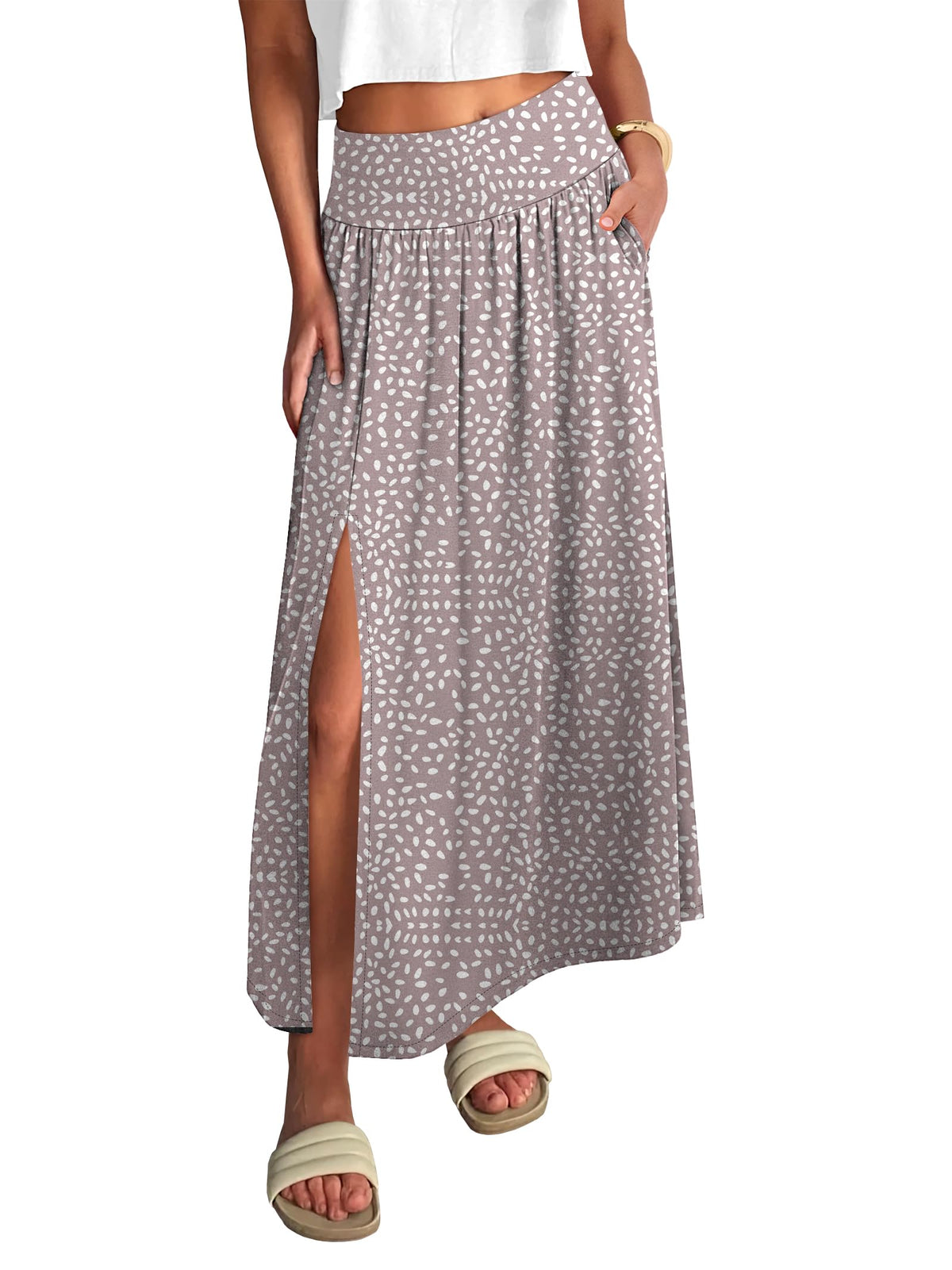 ANRABESS Women's Summer Boho Maxi Skirt