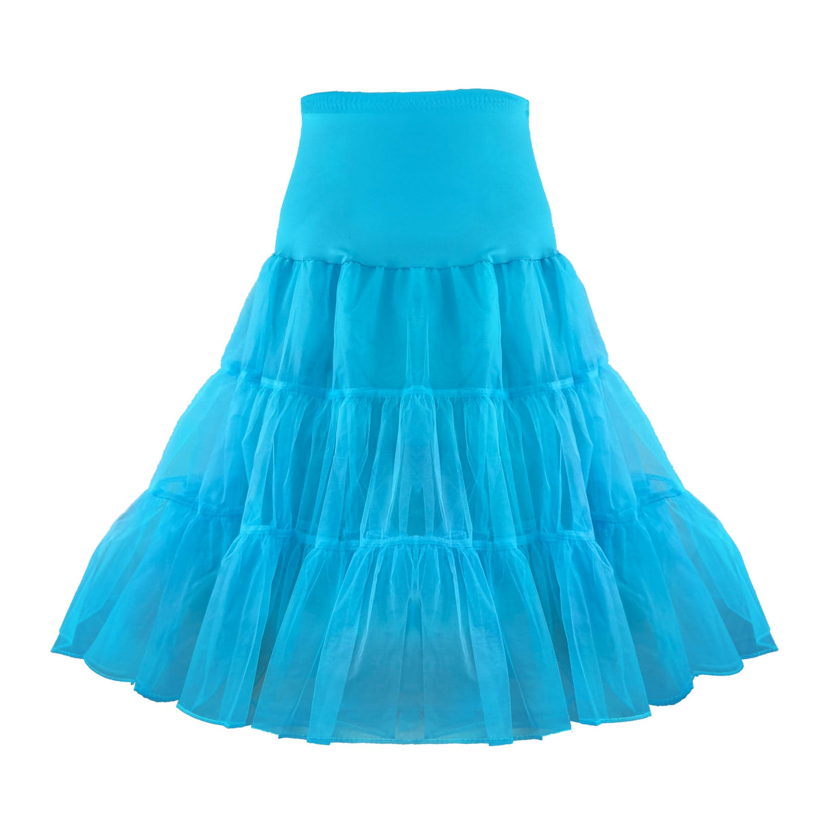 1950s Women's Vintage Petticoat Knee-Length Tulle Skirt Crinoline Half Slip.