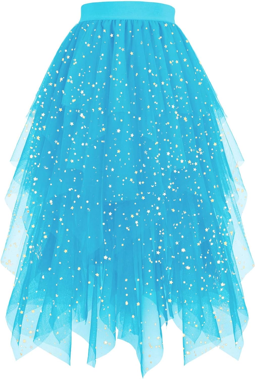 Hanpceirs Women's Tulle Skirts Layered Midi Skirt